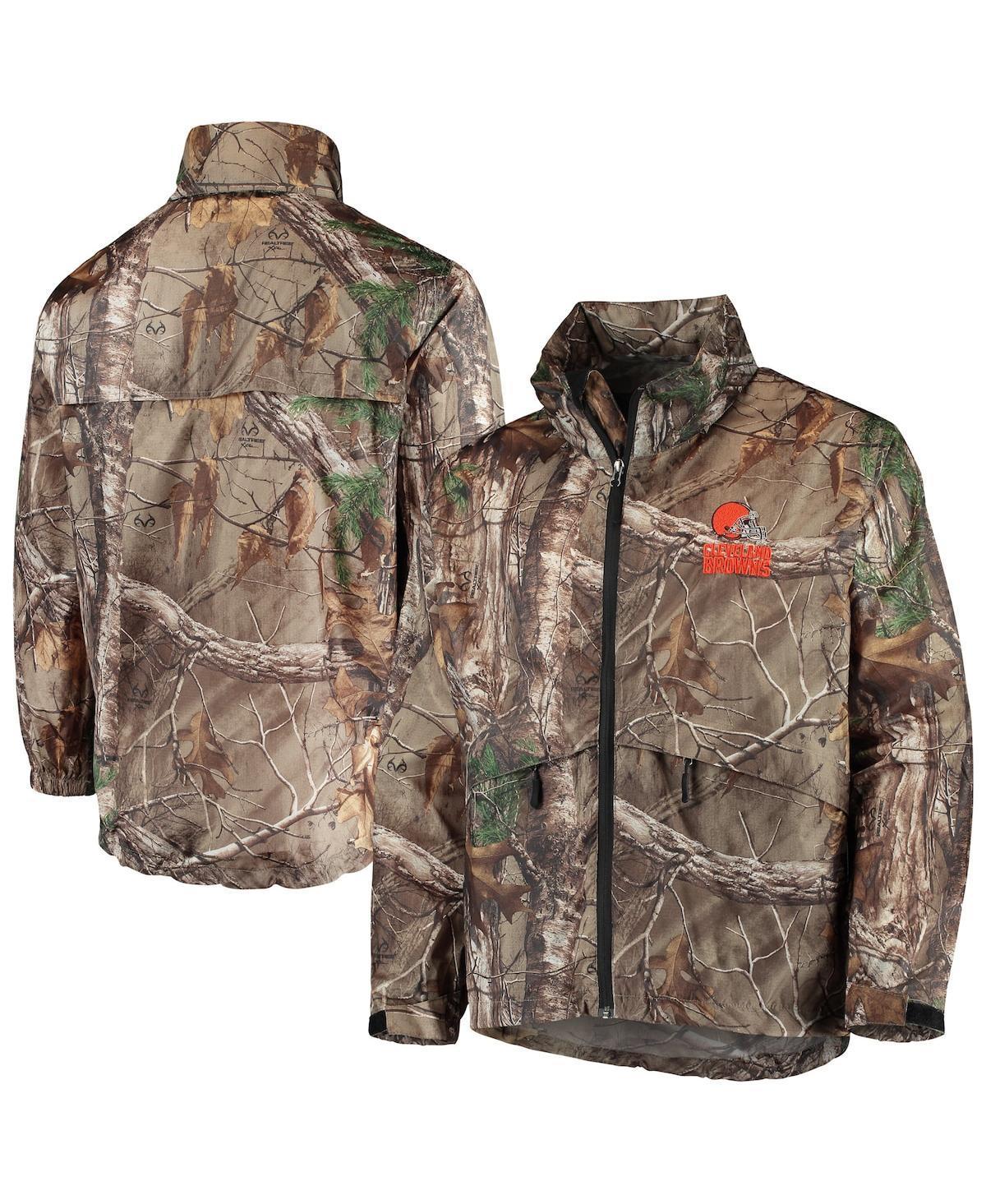 Men's Dunbrooke Realtree Camo Cleveland Browns Circle Sportsman Waterproof Packable Full-Zip Jacket Product Image