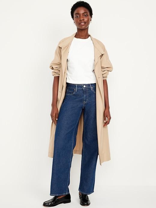 Mid-Rise Wide-Leg Jeans Product Image