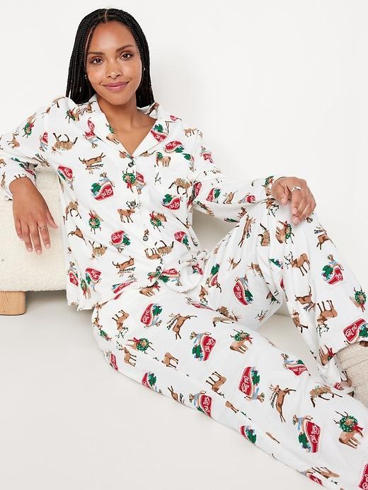 Flannel Pajama Set for Women Product Image