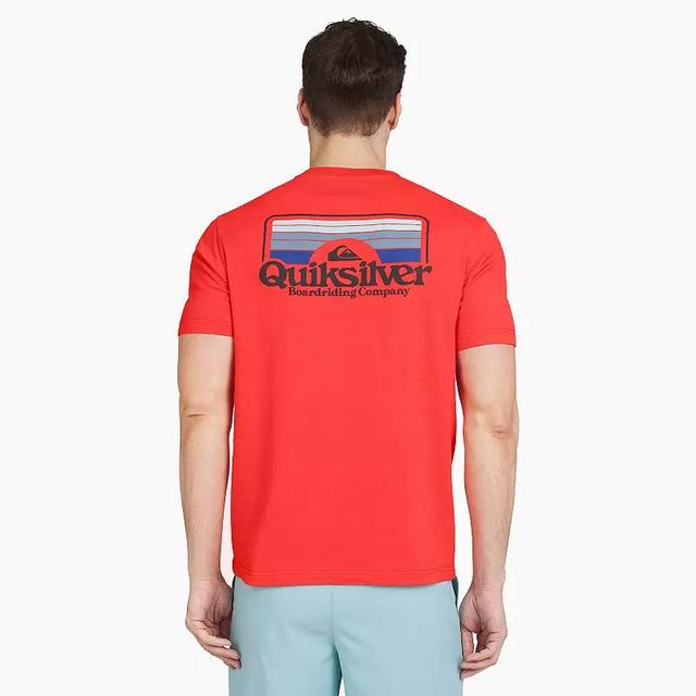 Mens Quiksilver Graphic Tee Red Product Image