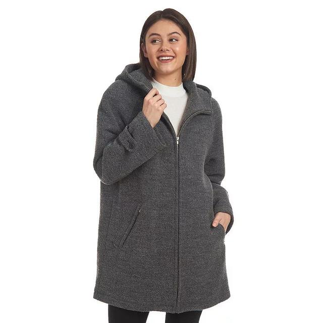 Womens Fleet Street Classic Wool-Blend Hooded Coat Product Image