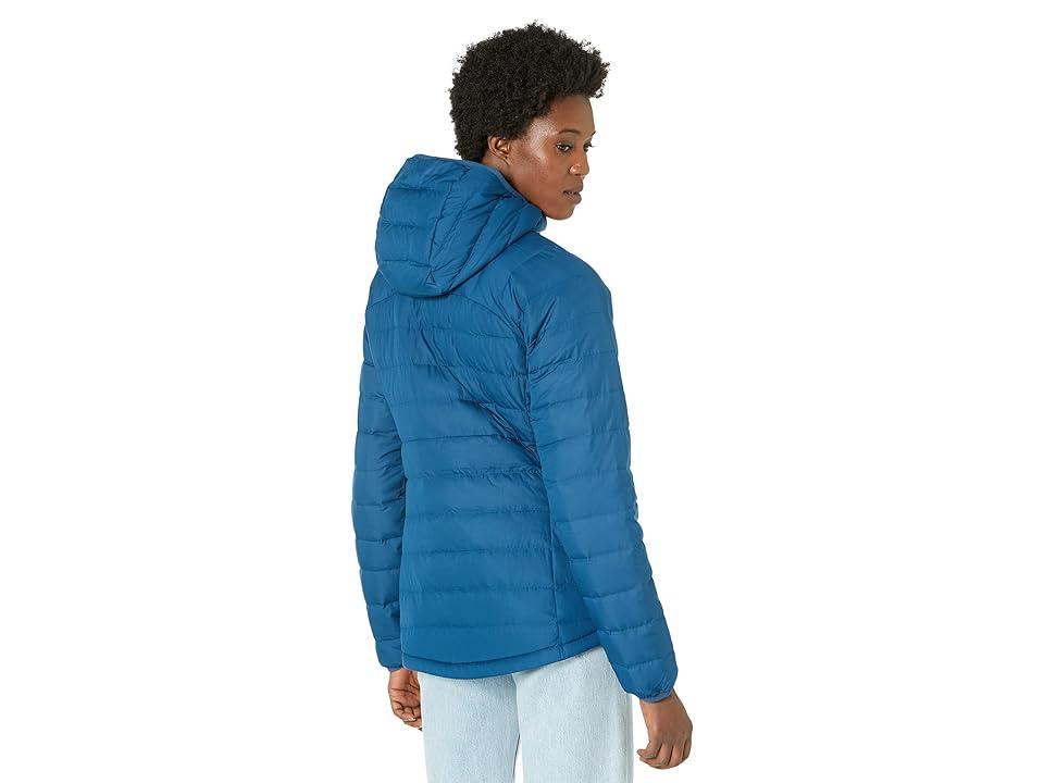 L.L.Bean Bean's Down Hooded Jacket (Dark Marine ) Women's Clothing Product Image