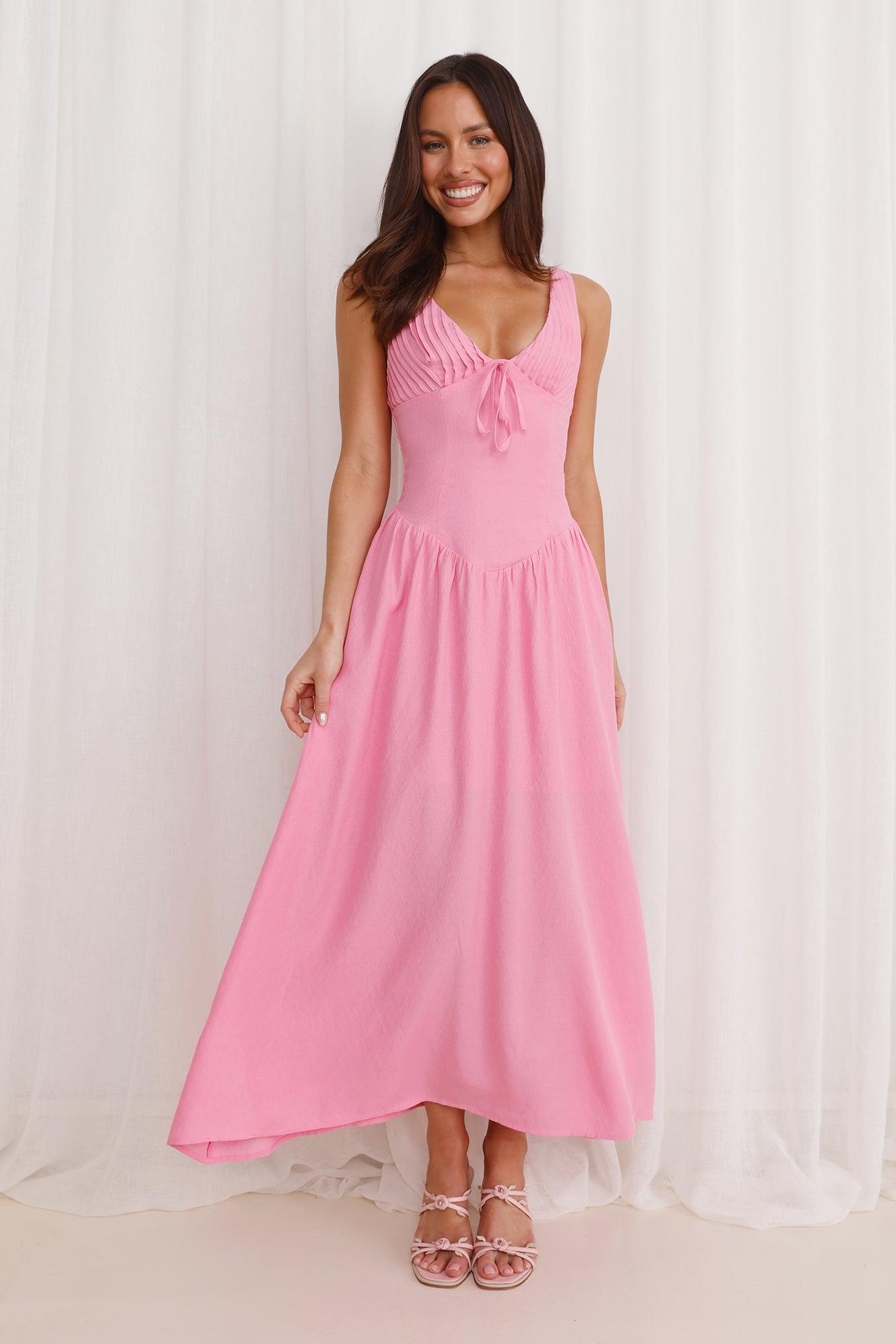 Breeze Belle Maxi Dress Pink Product Image