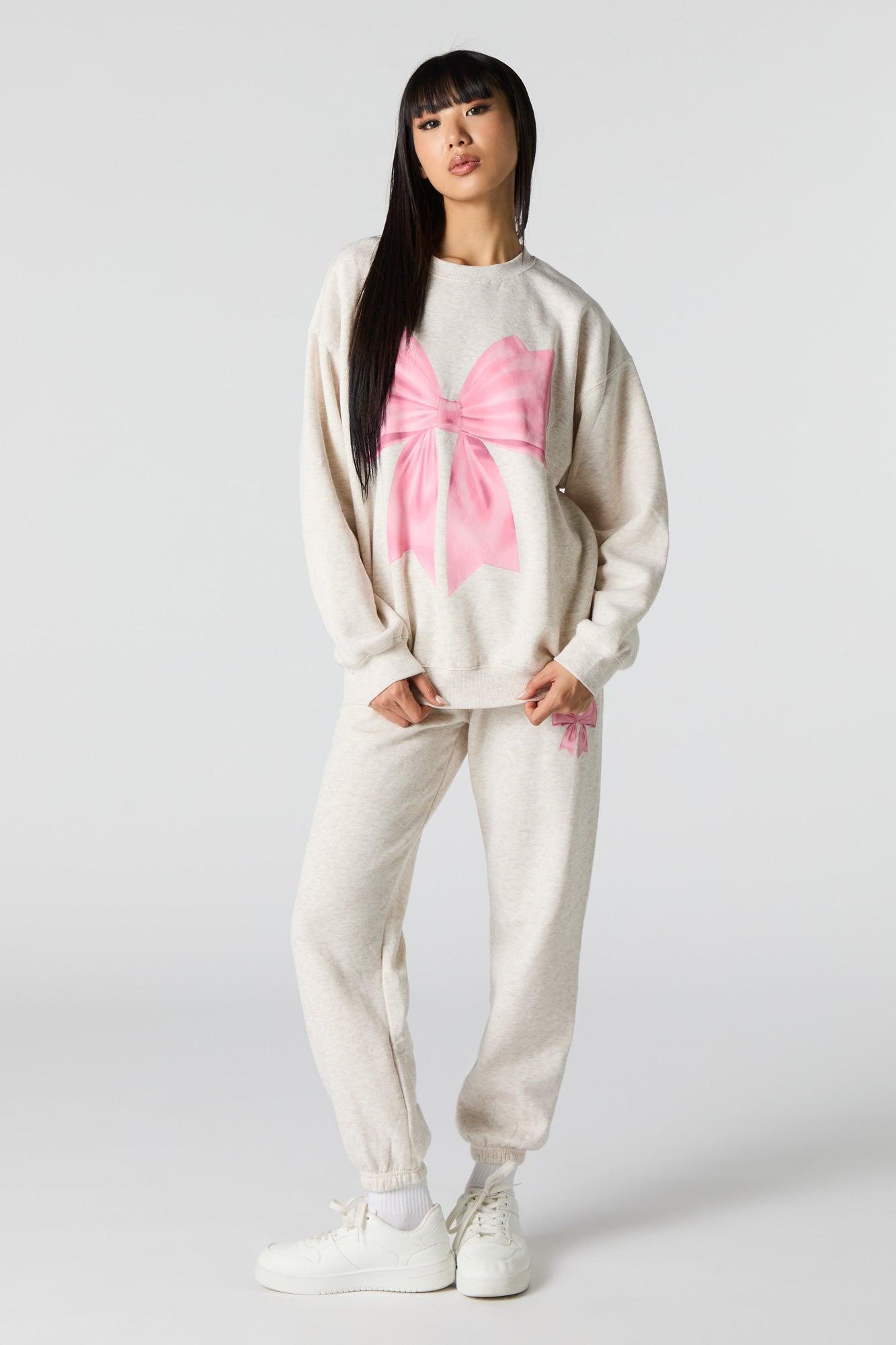 Cutesy Graphic Fleece Sweatshirt Female Product Image