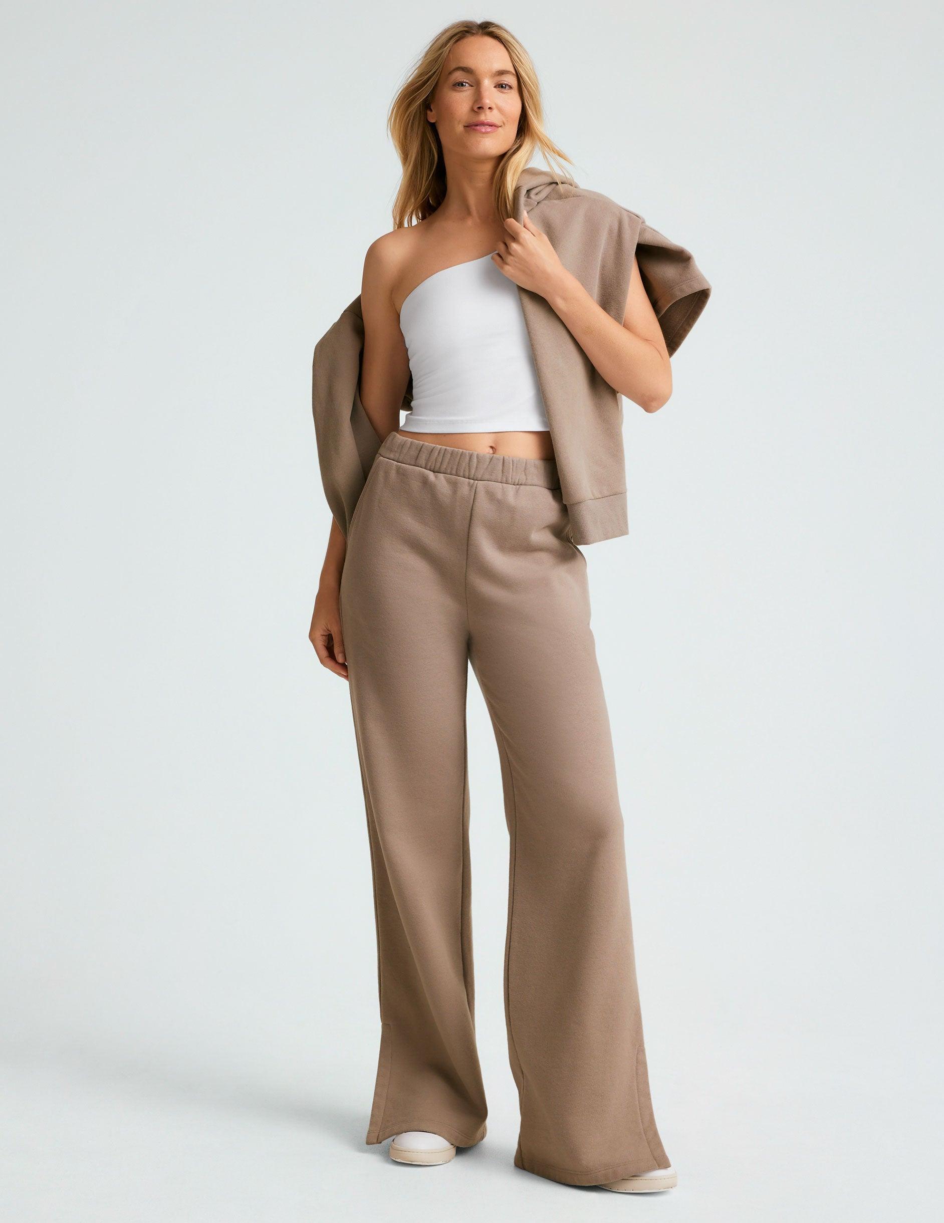 Open Ended Mid Rise Wide Leg Pant Product Image