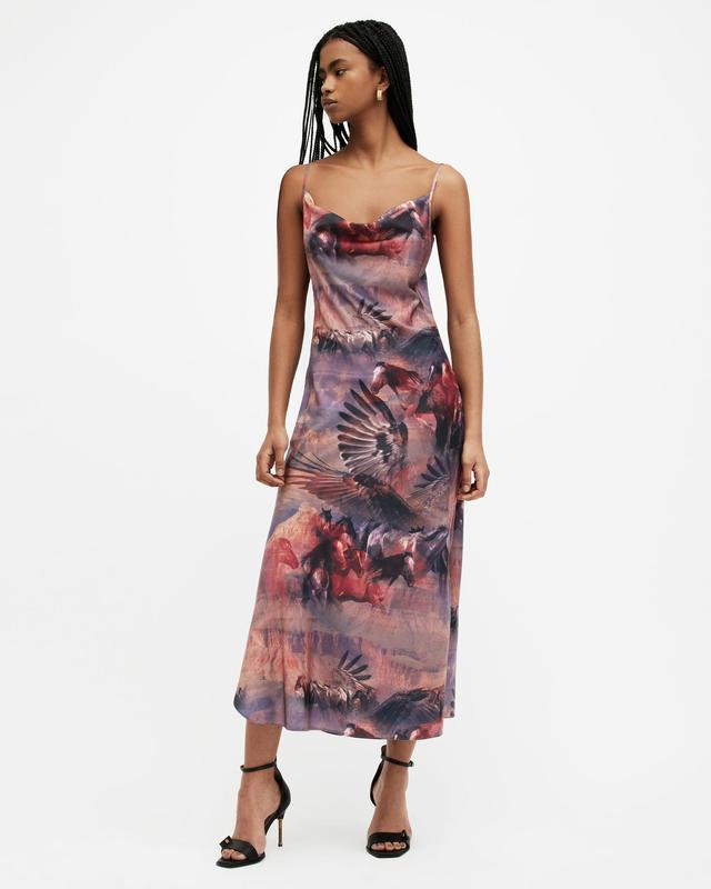 Hadley Colca Print Midi Slip Dress Product Image