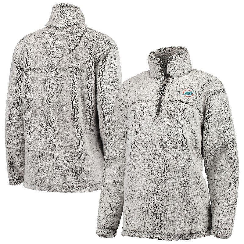 Womens G-III 4Her by Carl Banks Gray Arizona Cardinals Sherpa Quarter-Zip Pullover Jacket Product Image