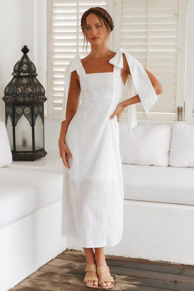 Daily Affirmations Maxi Dress White Product Image