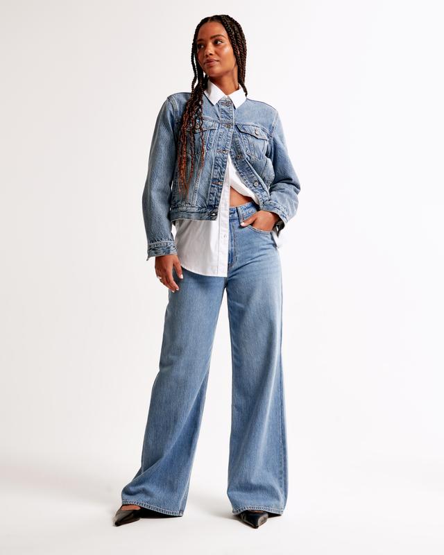 Curve Love High Rise Wide Leg Jean Product Image