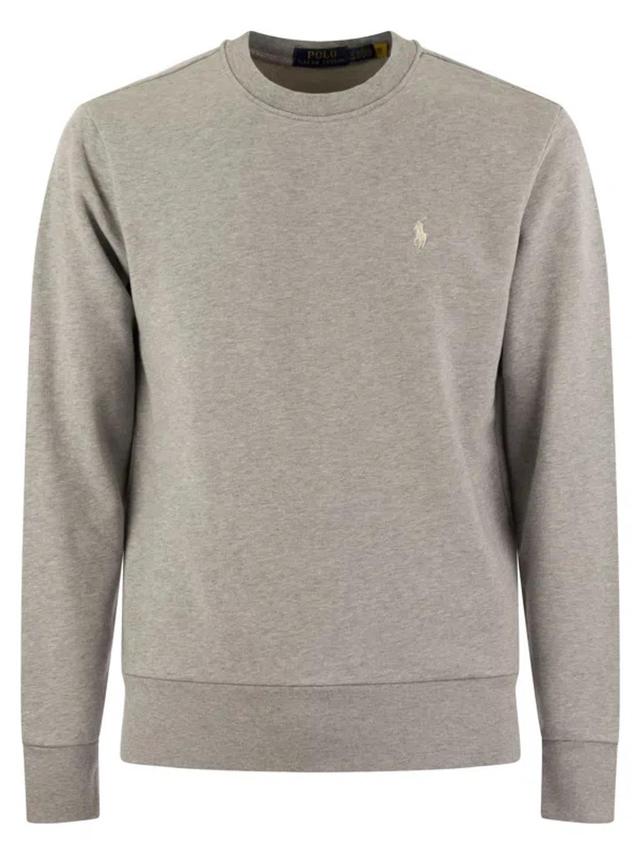 Classic Fit Cotton Sweatshirt In Grey Product Image