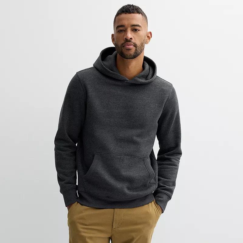 Mens Sonoma Goods For Life Supersoft Fleece Hoodie Grey Product Image