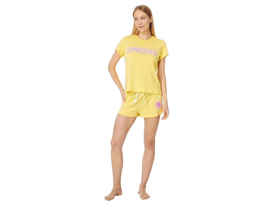 P.J. Salvage Loungewear Soft Shortee Pajama Pj Set (Sunkissed Sunshine) Women's Pajama Sets Product Image