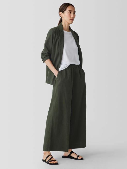 Organic Cotton Ripple Wide-Leg Pant Product Image