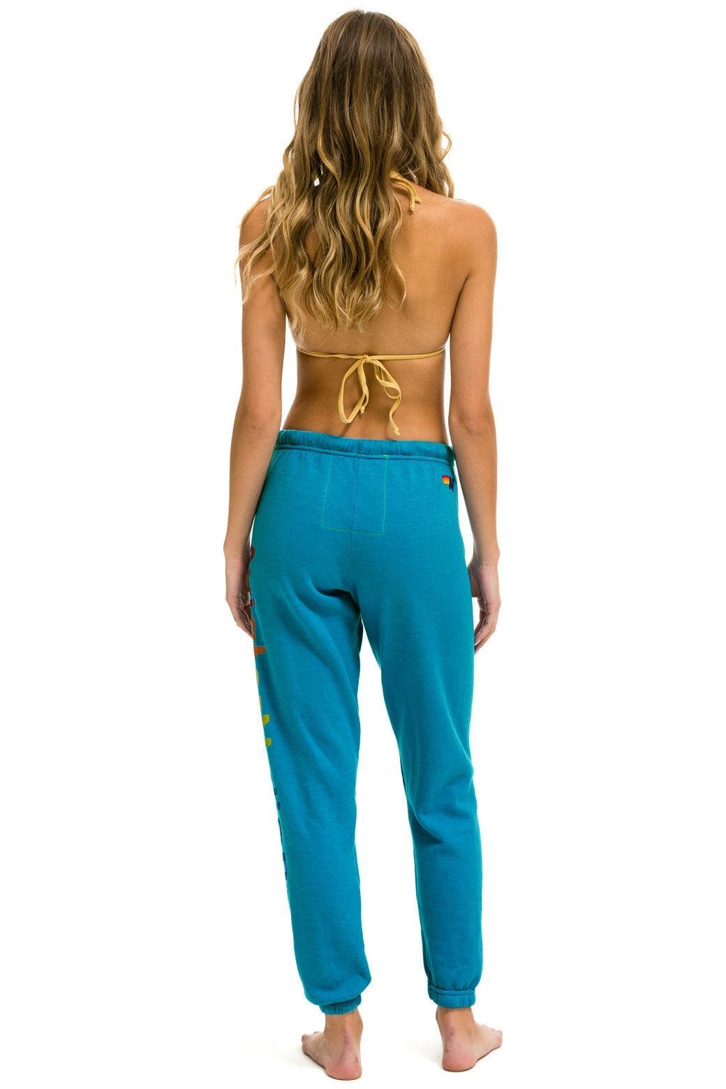 AVIATOR NATION ASPEN SWEATPANTS - TEAL Female Product Image