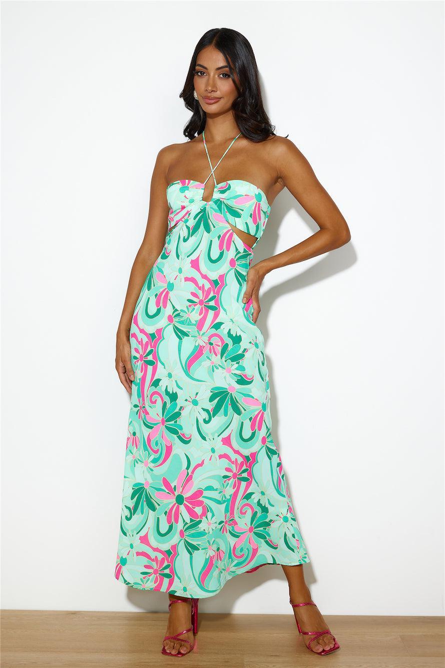 Summer Mood Maxi Dress Green Product Image