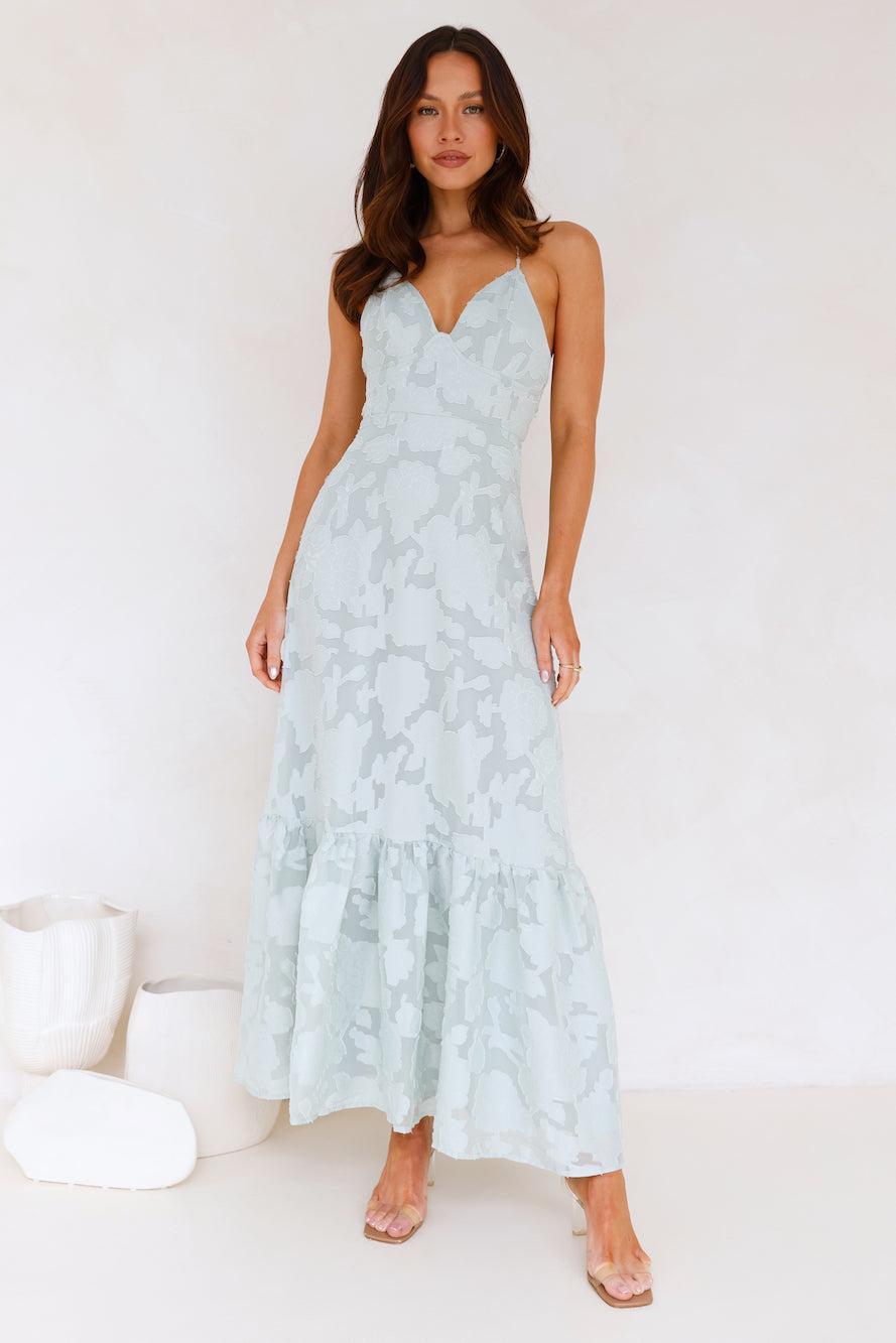 Elara Maxi Dress Sage Product Image