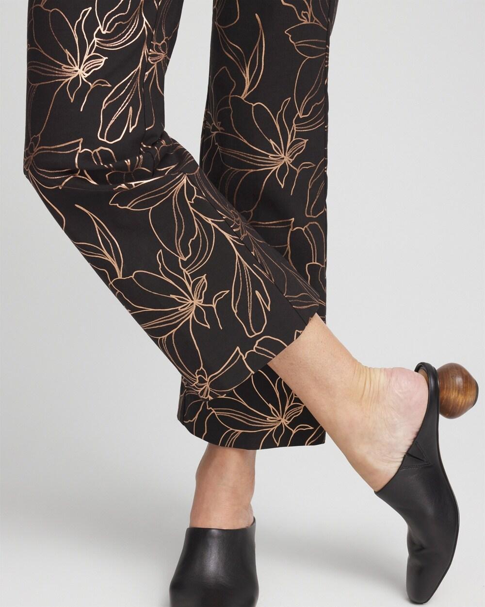 Juliet Fall Print Kick Flare Pants Product Image