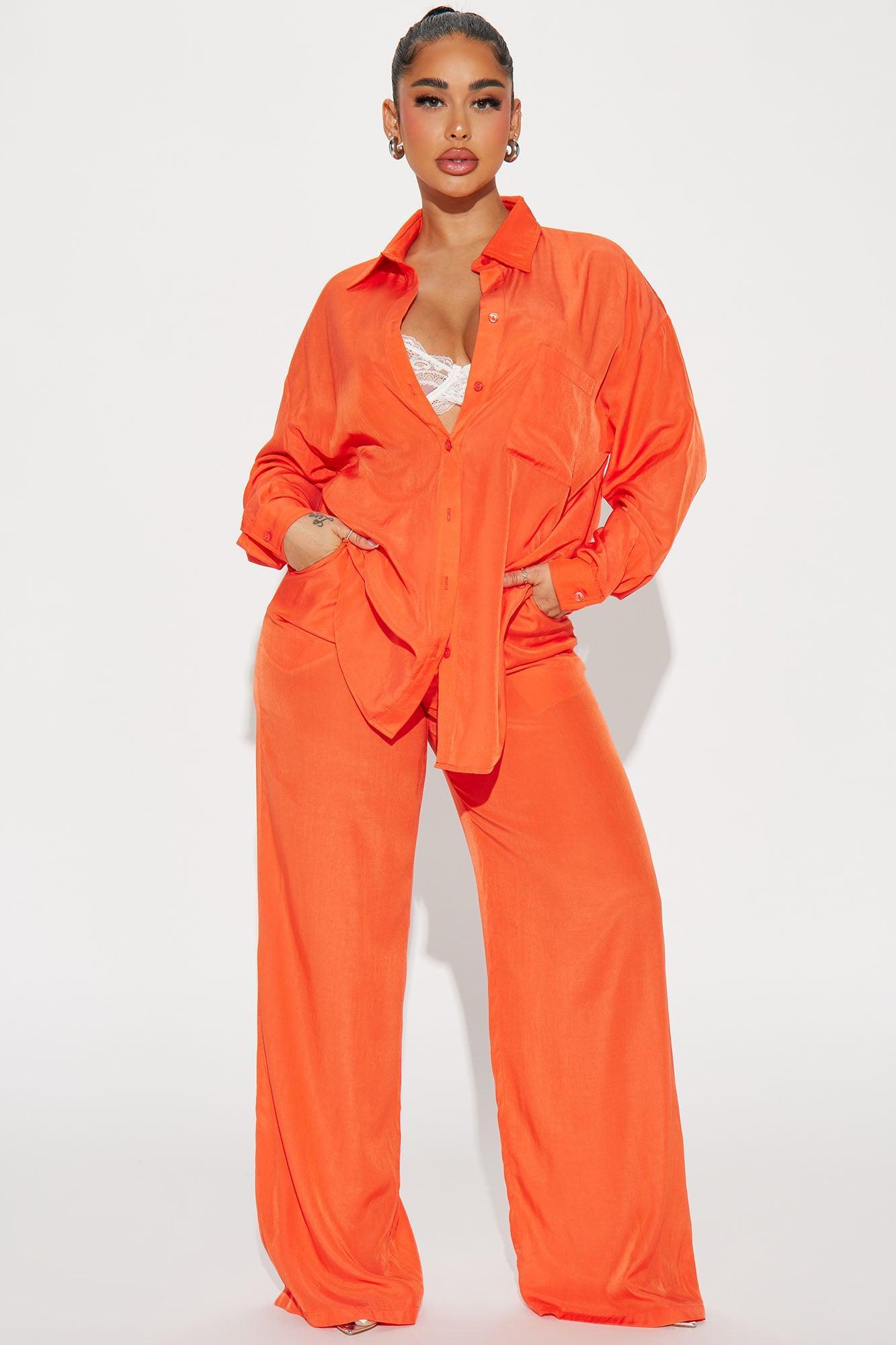 Long Weekend Pant Set - Orange Product Image