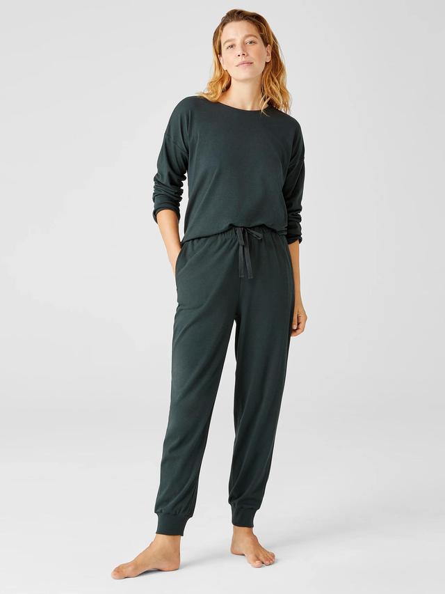 EILEEN FISHER Organic Cotton Interlock Jogger Sleep Pantfemale Product Image