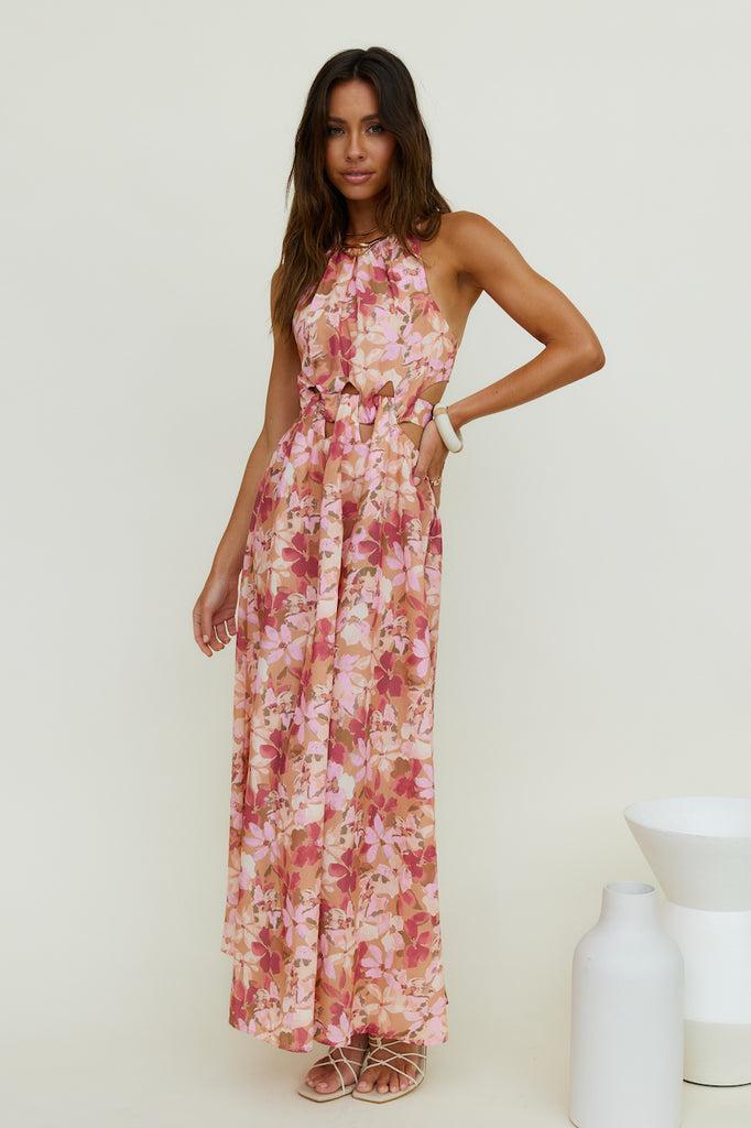 By The Breakwater Maxi Dress Brown Product Image