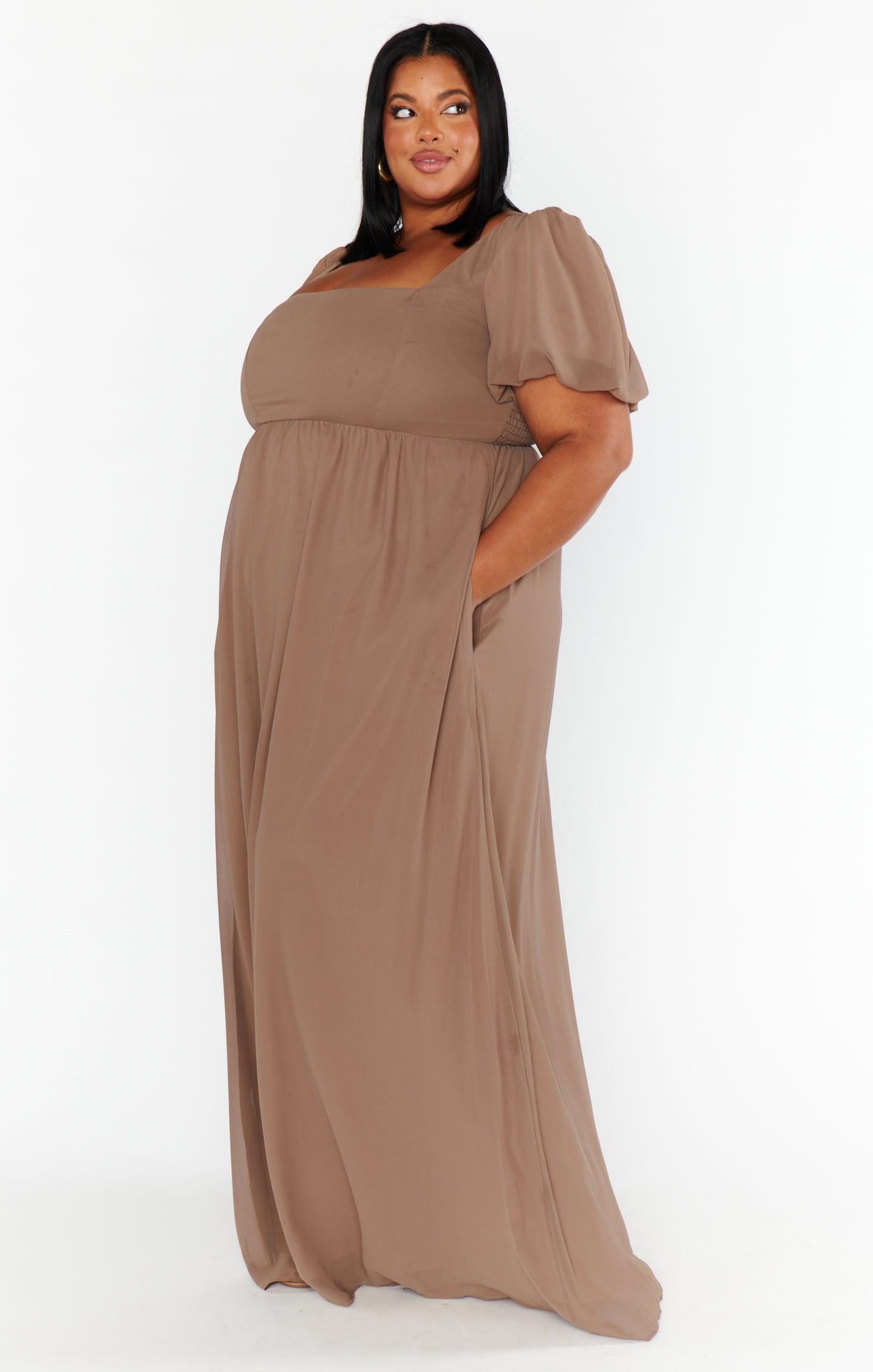 Nora Maxi Dress ~ Dune Chiffon Product Image