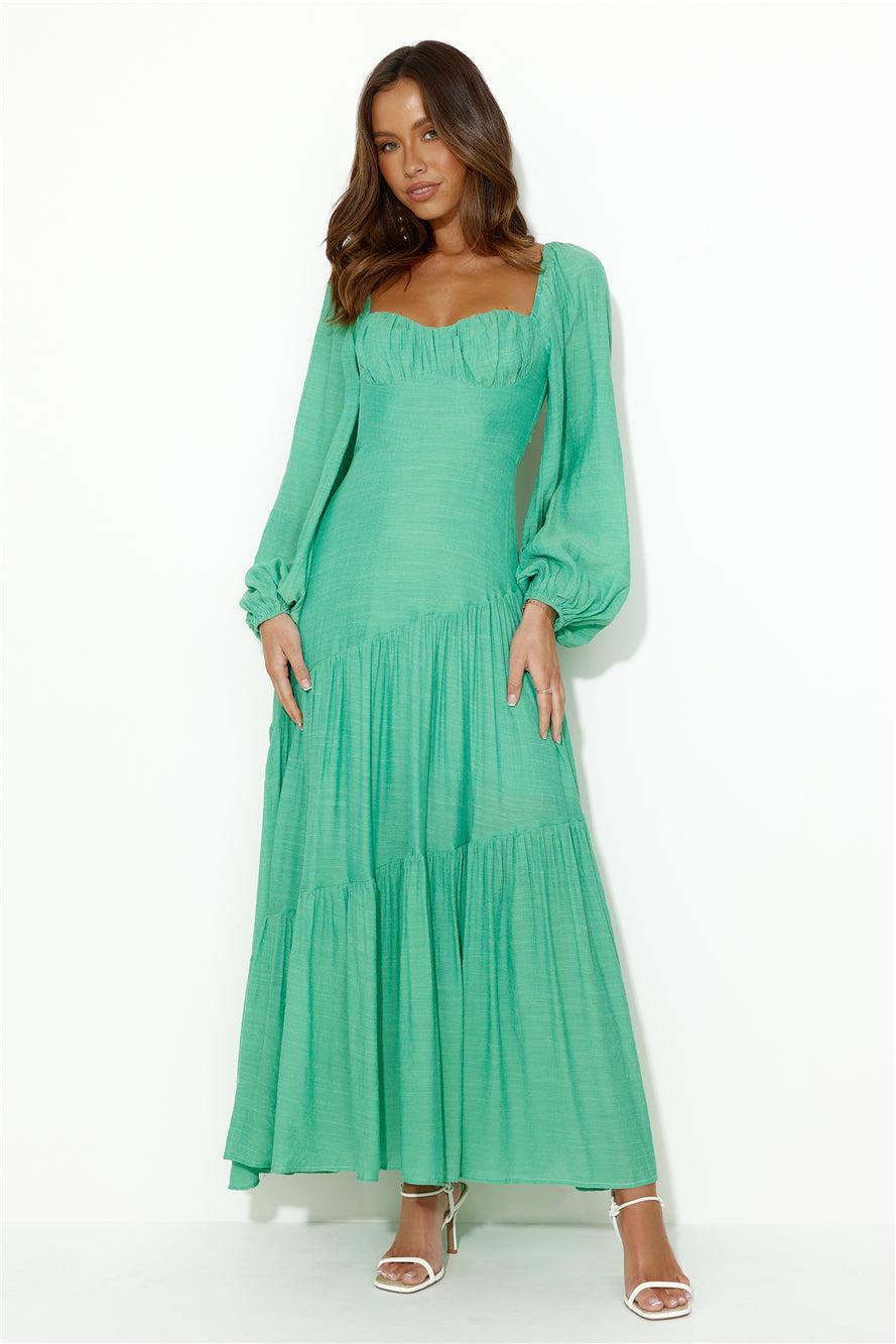 Good To Feel Maxi Dress Green Product Image