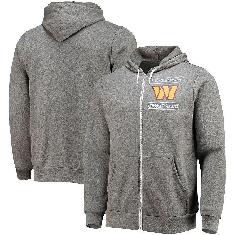 Mens NFL x Darius Rucker Collection by Fanatics Heathered Charcoal Washington Commanders Sponge Fleece Full-Zip Hoodie WFT CHARCO Product Image