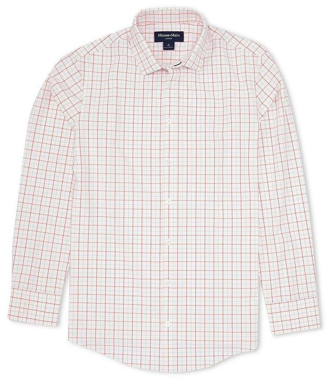 Mizzen+Main Performance Stretch Leeward Danbury Plaid Long Sleeve Woven Shirt Product Image