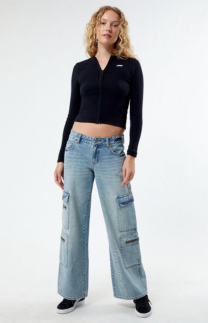 Formula 1 Womens x PacSun Grand Prix Low Rise Baggy Cargo Jeans Product Image