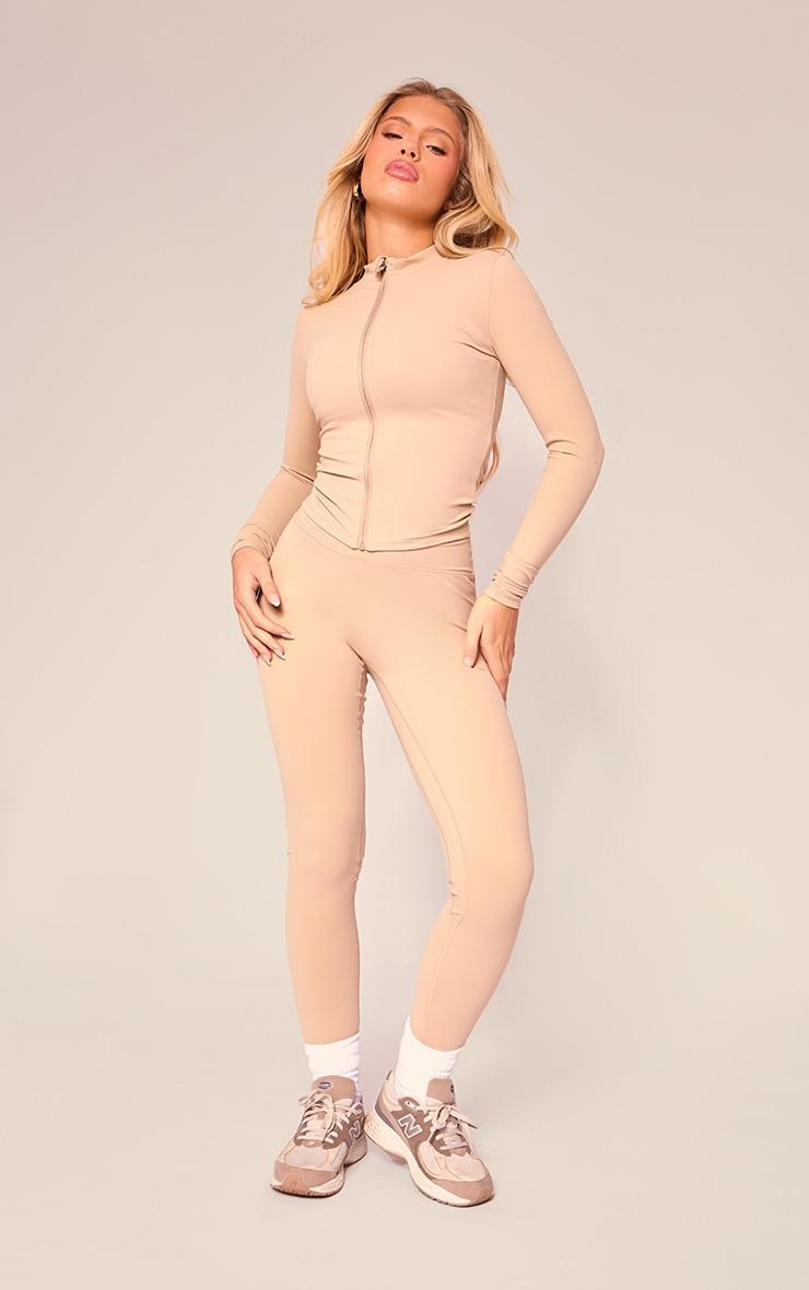 Mocha Basic Sculpt Jacket Product Image