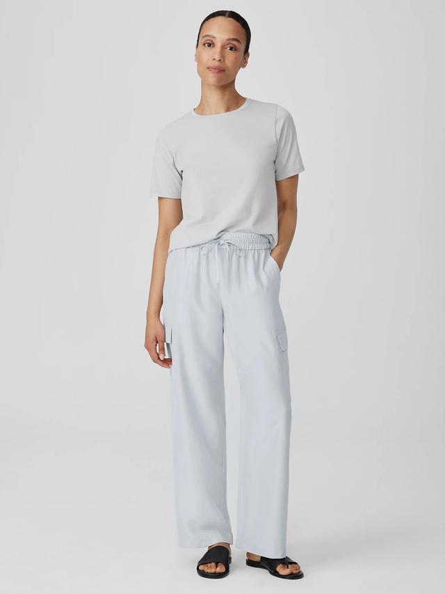 EILEEN FISHER Washed Silk Cargo Pantfemale Product Image