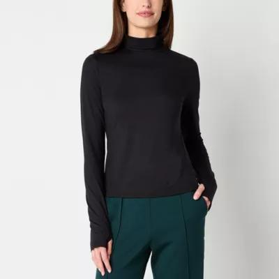 Stylus Womens Long Sleeve Mock Neck Top product image