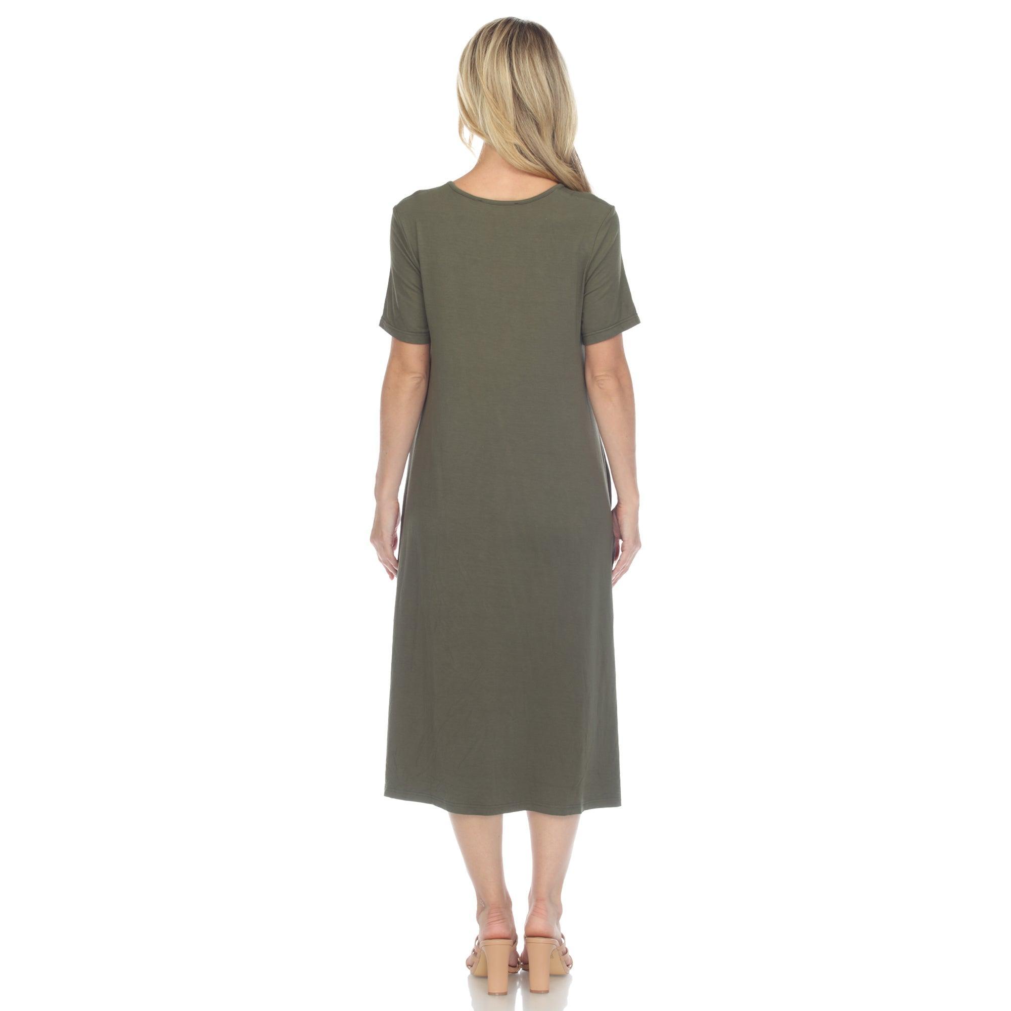 Short Sleeve Midi Dress Product Image