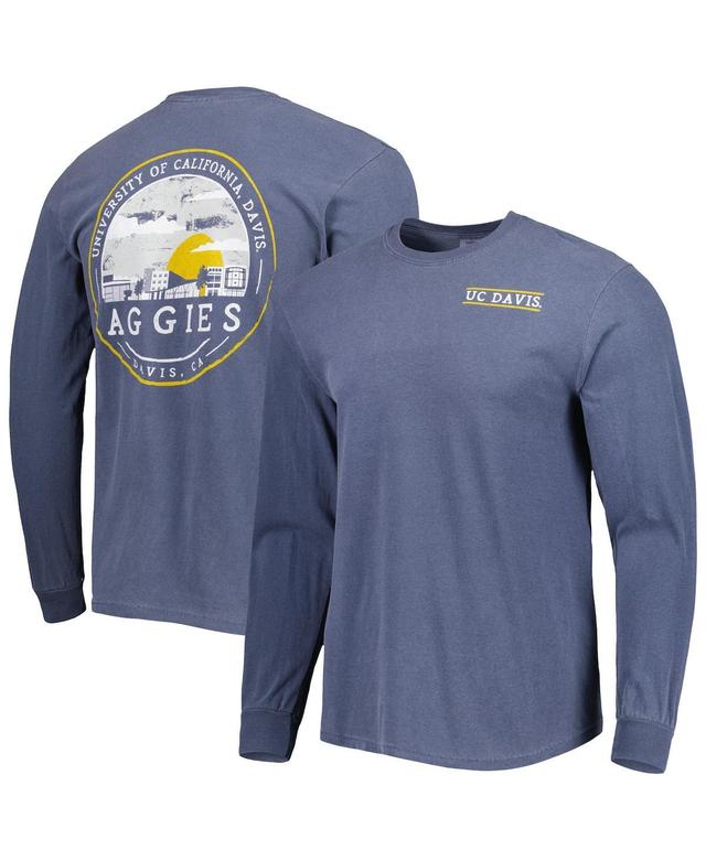 Mens Navy Uc Davis Aggies Circle Campus Scene Long Sleeve T-shirt Product Image