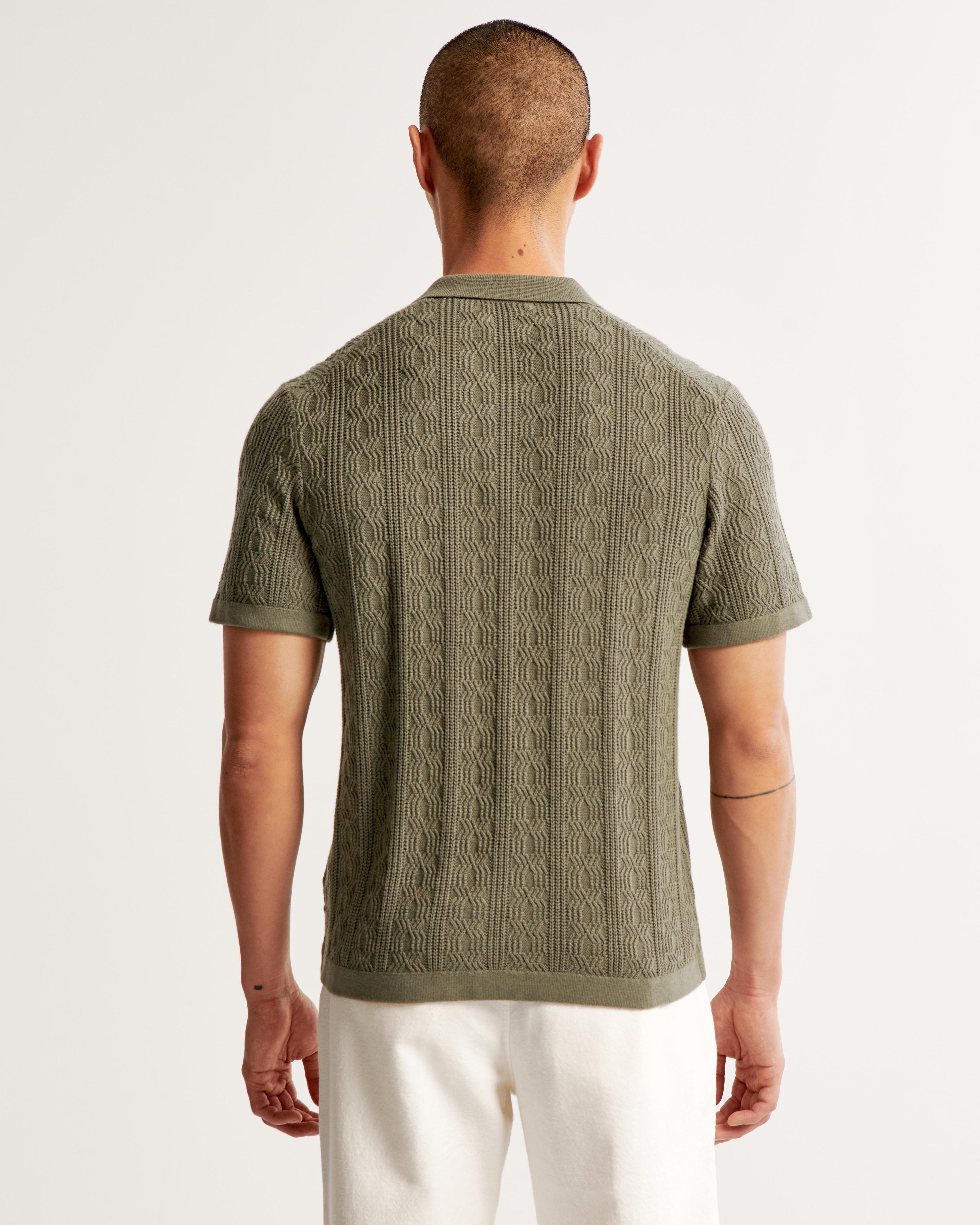 Stitch Button-Through Sweater Polo Product Image