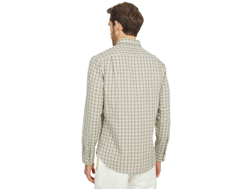 Vince Oxford Plaid Long Sleeve (Light Echo Park/Leche) Men's Clothing Product Image