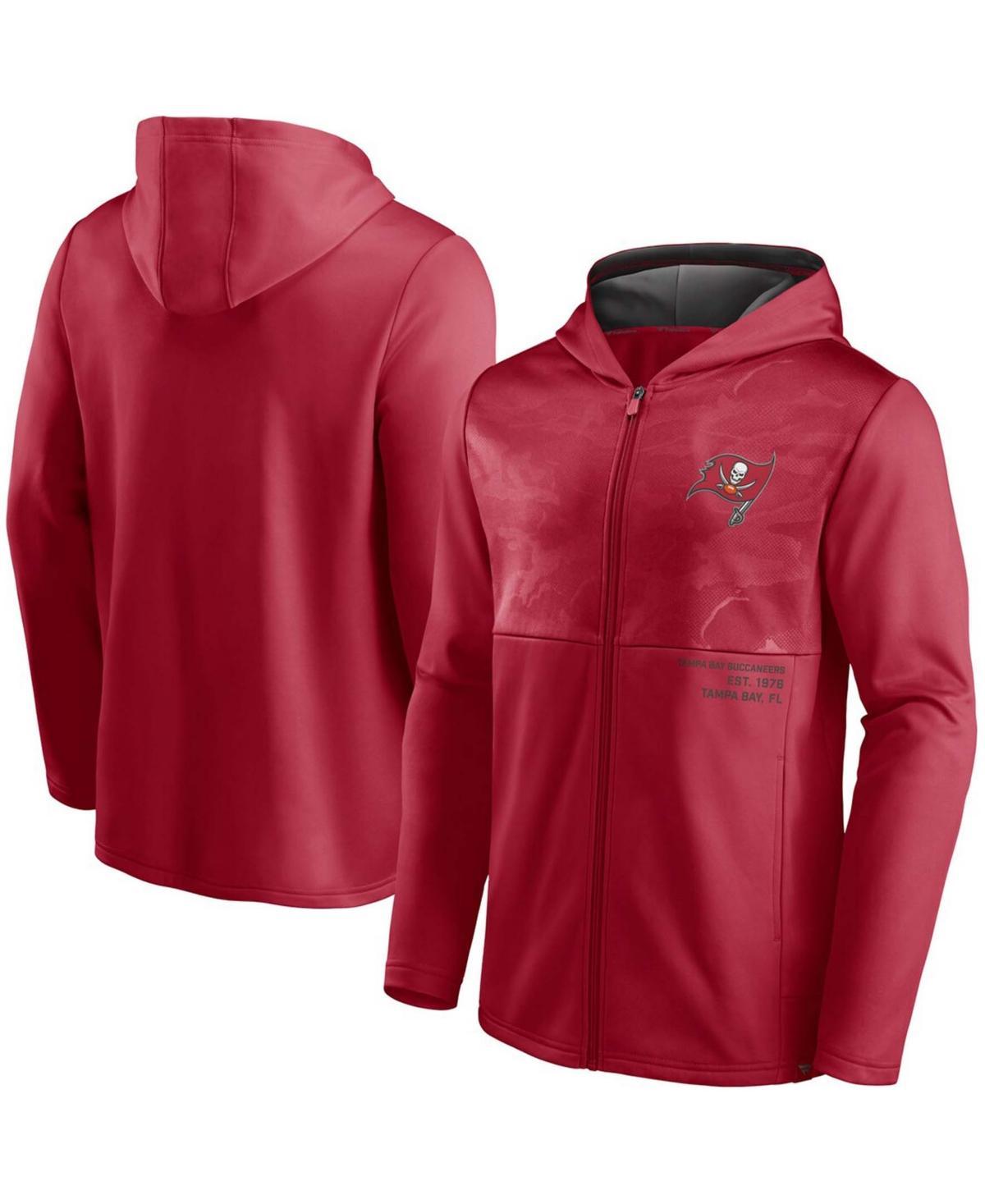 Mens Fanatics Branded Tampa Bay Buccaneers Defender Full-Zip Hoodie Jacket Product Image