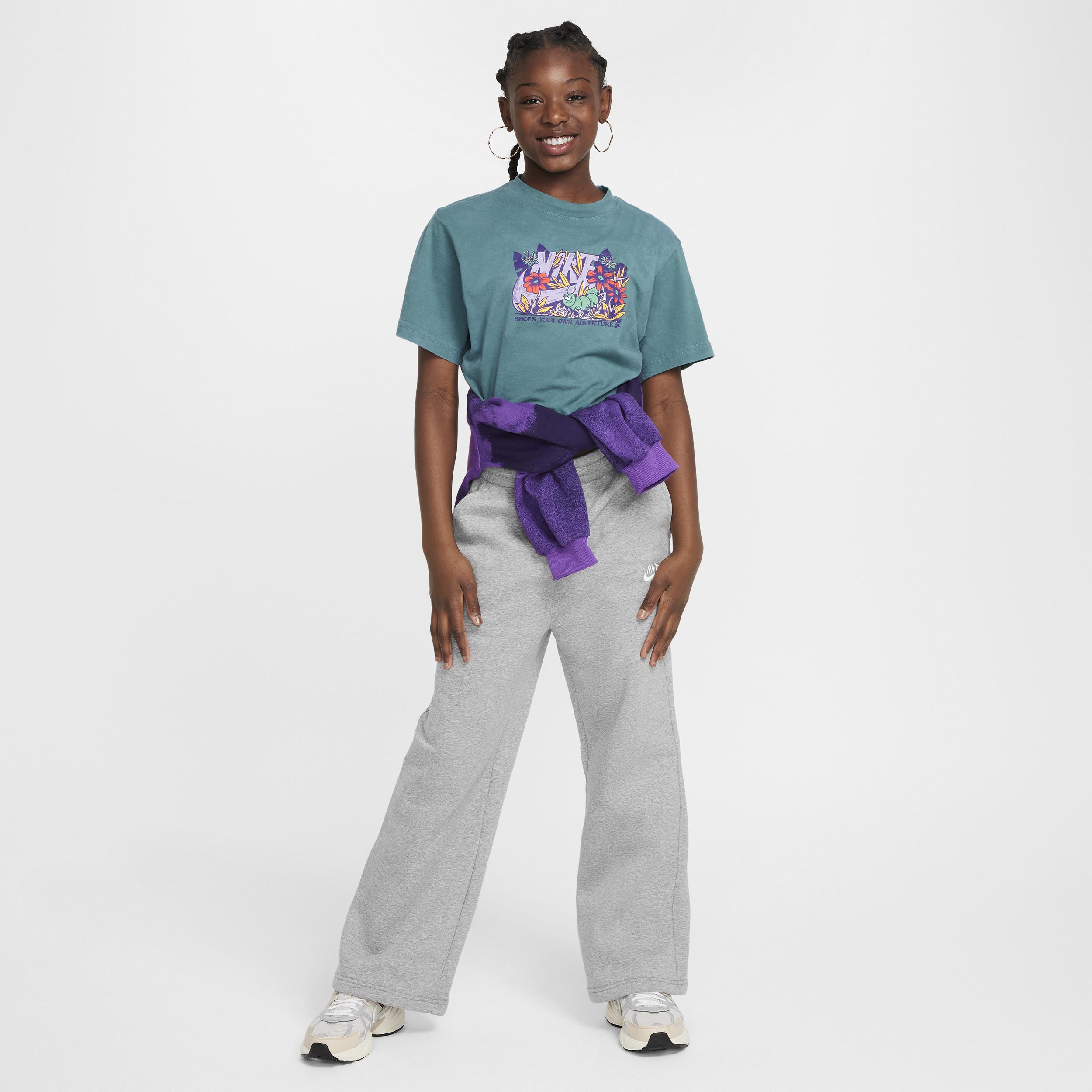 Women's Nike Sportswear Club Fleece Girls' Wide-Leg Pants Product Image