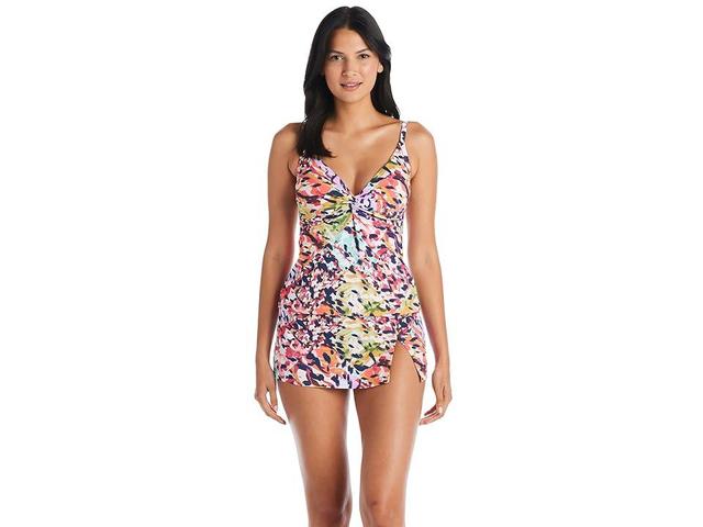 Bleu Rod Beattie Party Animal Twist Over-the-Shoulder D-Cup Tankini Top Women's Swimwear Product Image