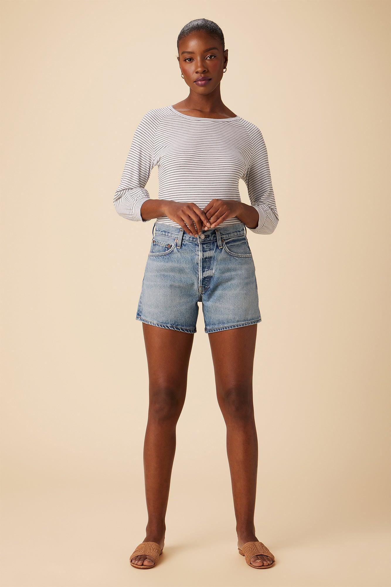 AGOLDE Parker Long Denim Short - Occurrence Product Image