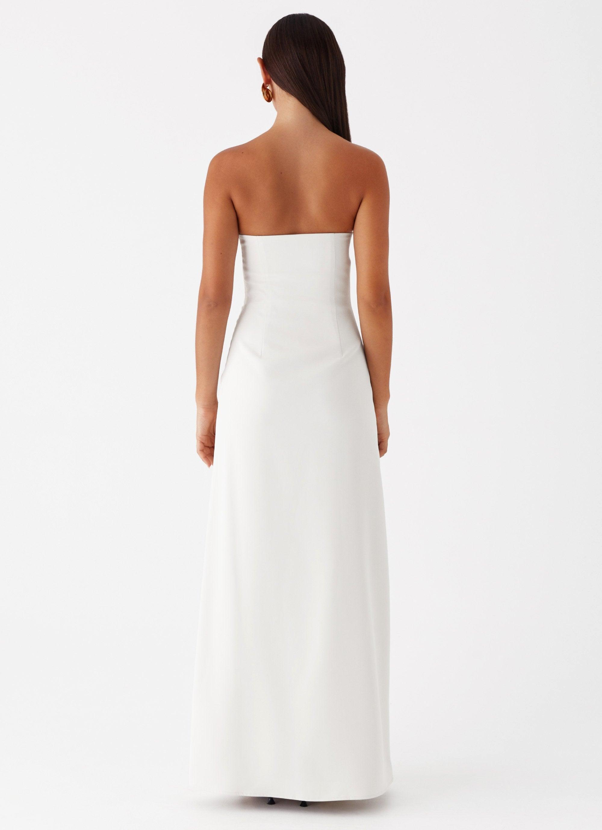 Tasmyn Bustier Maxi Dress - Stone Product Image