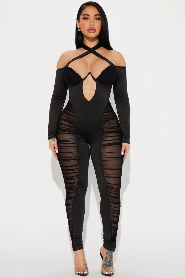 Sweetest Crush Jumpsuit - Black Product Image