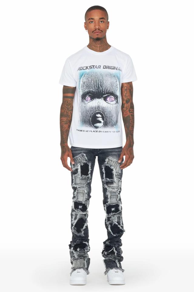 Camden Grey Super Stacked Flare Jean Male Product Image