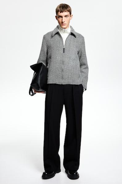 Regular Fit Wool-Blend Jacket Product Image