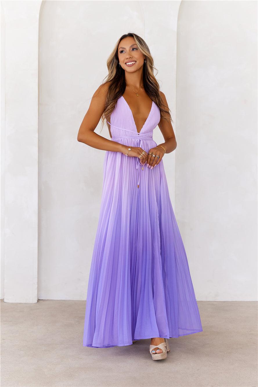 Love Letter To You Maxi Dress Lilac Product Image