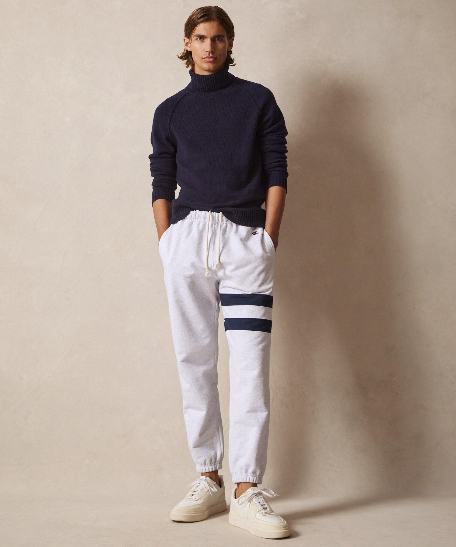 Champion Striped Sweatpant in Silver Mix Product Image