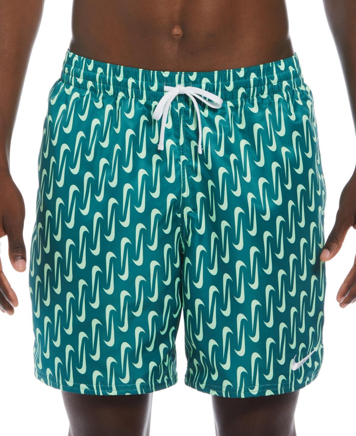 Nike Mens Swoosh Link Graphic Volley 7 Swim Trunks Product Image