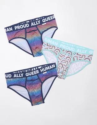 AEO Men's Pride Horizontal Fly Ultra Soft Brief 3-Pack Product Image