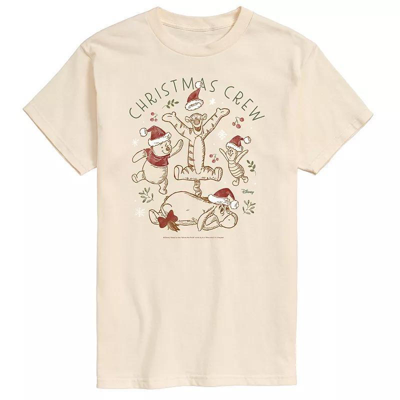 Disneys Winnie The Pooh Mens Christmas Crew Graphic Tee Product Image