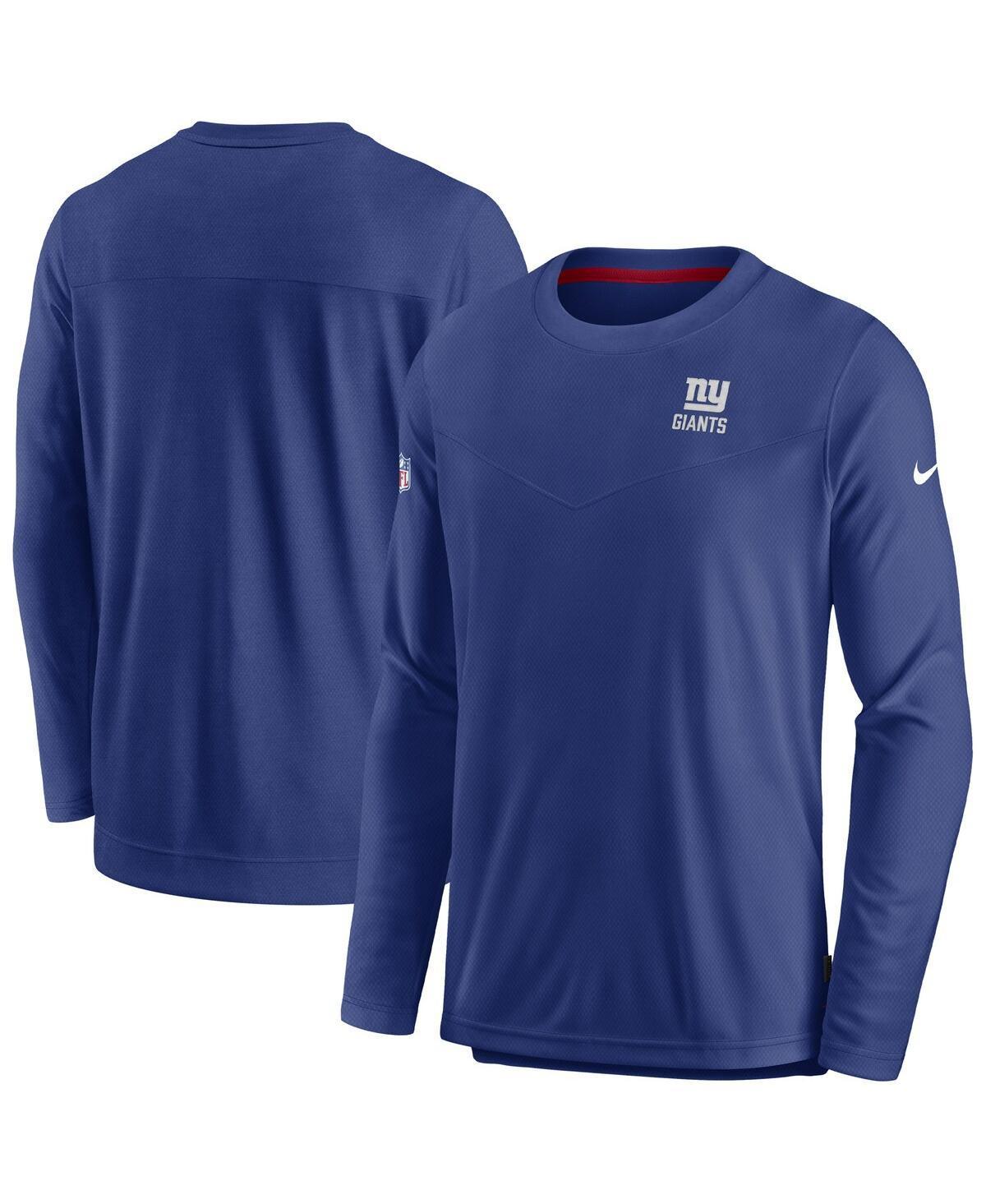 Mens Nike Royal New York Giants Sideline Lockup Performance Long Sleeve T-Shirt Product Image